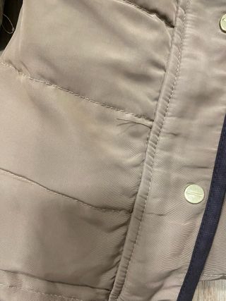 Plumífero Zara beige 3/4