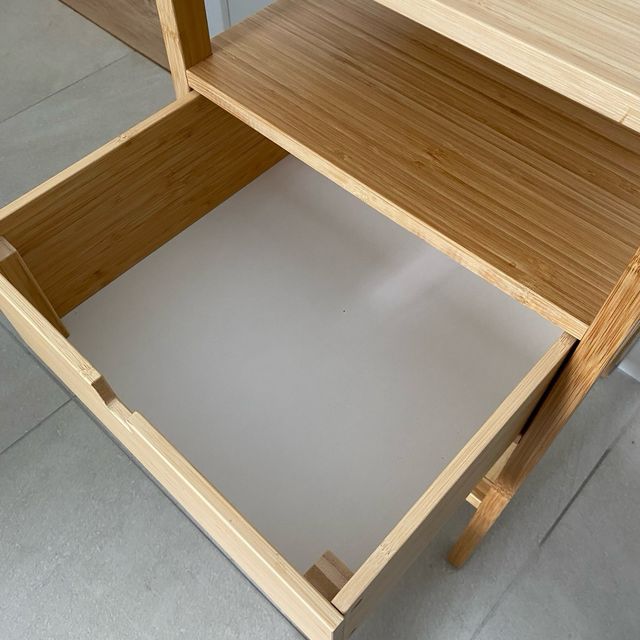 Mesita noche bambú IKEA Nordkisa