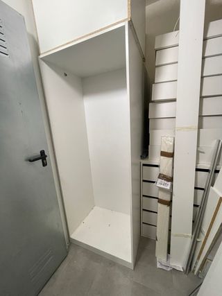 Armario empotrado blanco (desmontado) 150x235x55cm