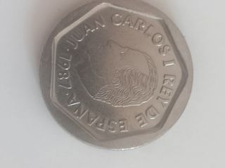  España 1987,50 cts,y pts Franco ,new pence 10