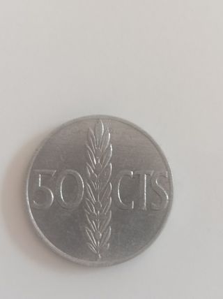  España 1987,50 cts,y pts Franco ,new pence 10
