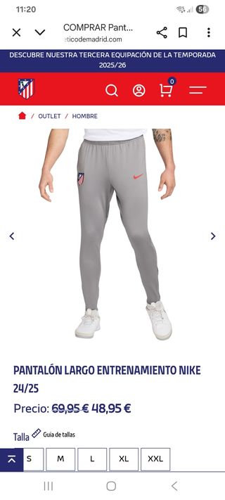 PANTALON NIKE ENTRENAMIENTO ATLÉTICO MADRID 24/25