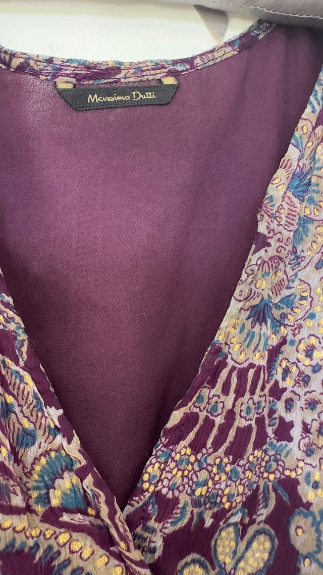 Vestido Massimo Dutti - morado