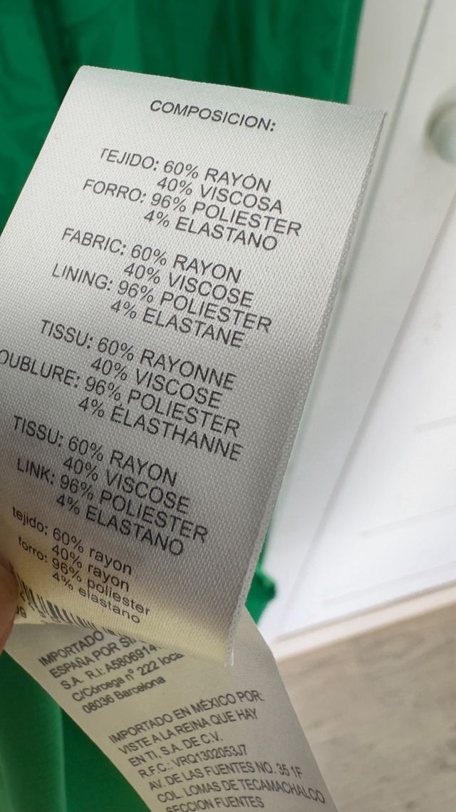 Vestido largo Simorra verde