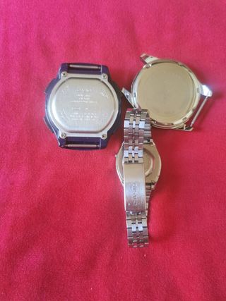 2 Relojes Casio & Marea - Plata