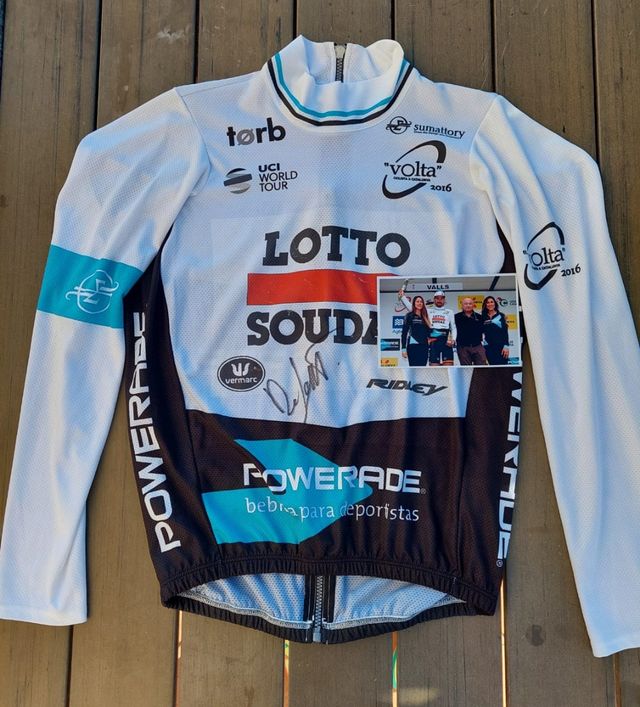 Maillot Lotto Soudal Volta 2016 firmado De gendt