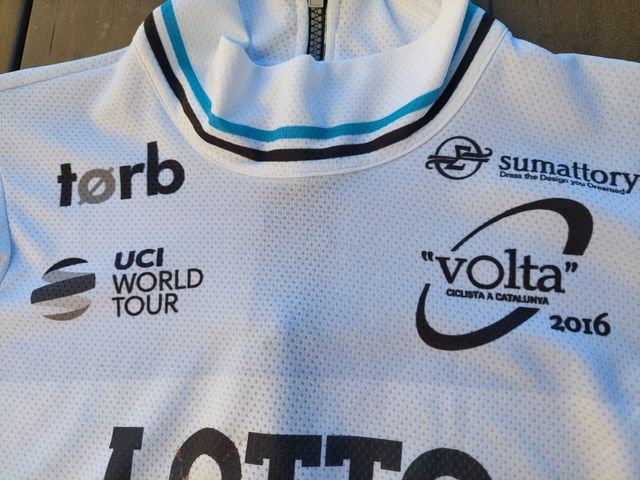 Maillot Lotto Soudal Volta 2016 firmado De gendt