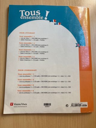 TOUS ENSEMBLE 2 LIVRE DE L'ELEVE + DVD-ROM