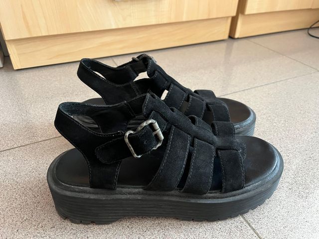 Sandalias plataforma negras