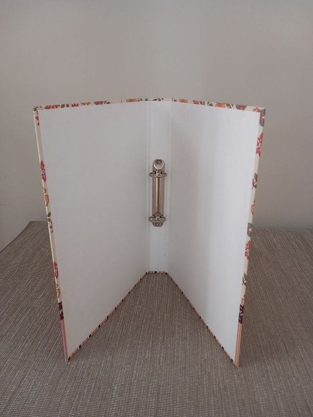 LOTE carpeta floral vintage, 
 más carpeta negra