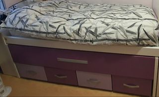 Cama nido infantil Y Mesa de Estudio Y Cajonera