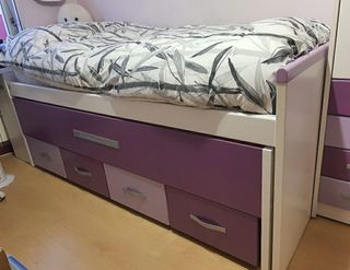 Cama nido infantil Y Mesa de Estudio Y Cajonera