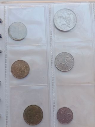 Álbum monedas - 10 hojas- con monedas 