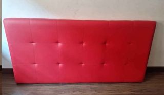 Cabezal cama 135cm polipiel rojo nueva 