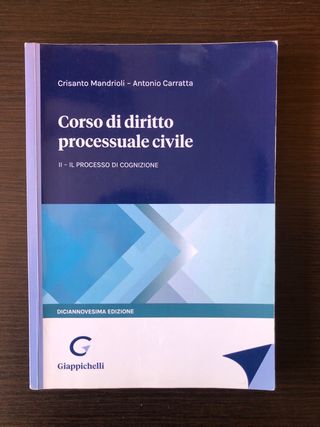 Corso di diritto processuale civile