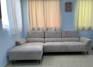 Nuevo sofa con chaise longue gris en OFERTA!!