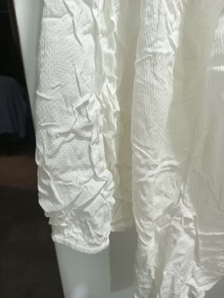 Blusa mesonera campesina blanca Feira franca