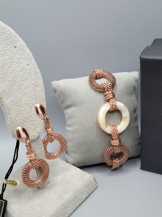 Conjunto Viceroy Chapado Oro Rosa 18k