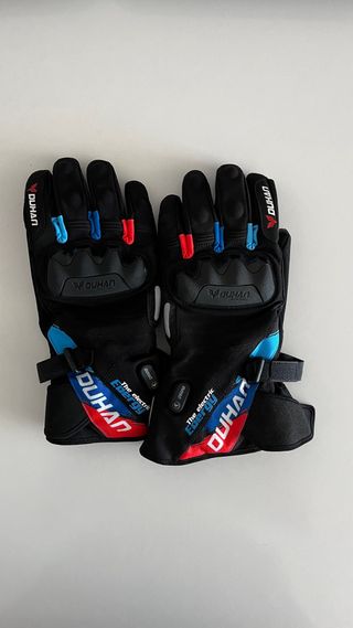 Guantes moto Duhan calefactables. Talla XL