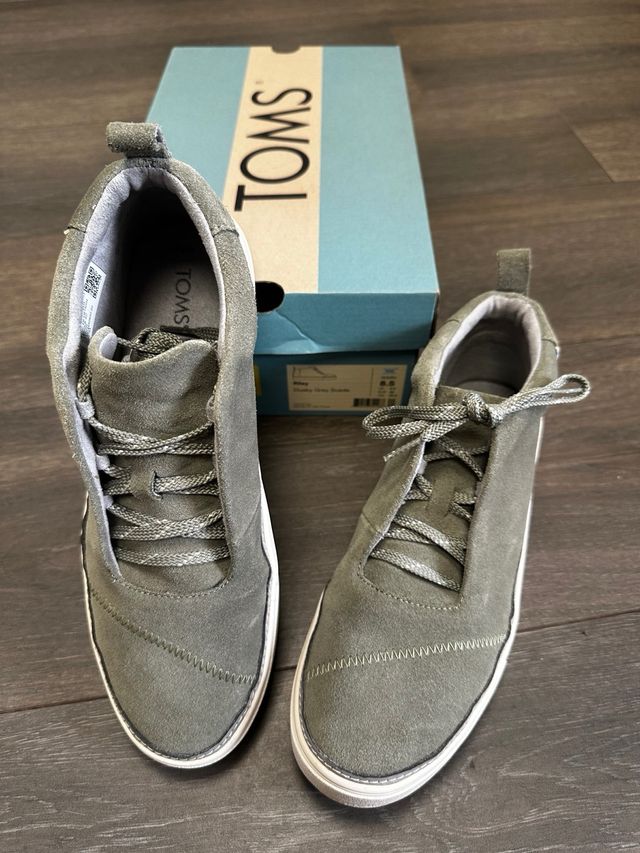 Botines TOMS ante verde oliva mujer