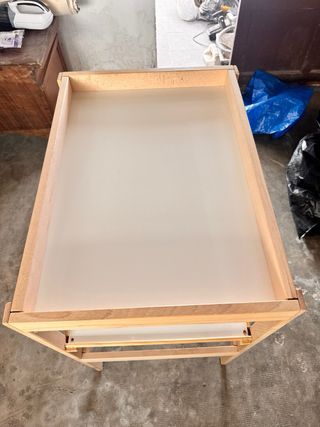 Cambiador bebé madera