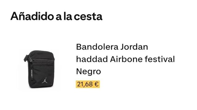 Bolso bandolera Jordan negro