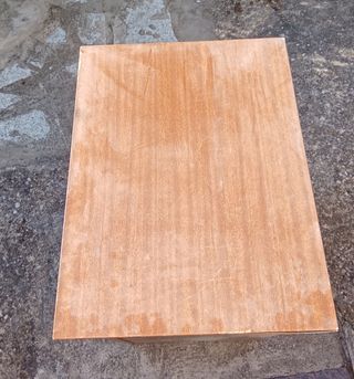 Mueble costurera madera marrón