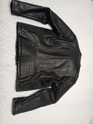 Cazadora negra October - Talla L