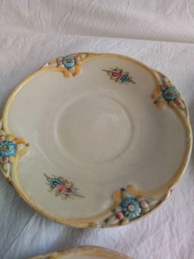 4 Platos antiguos Vidrier