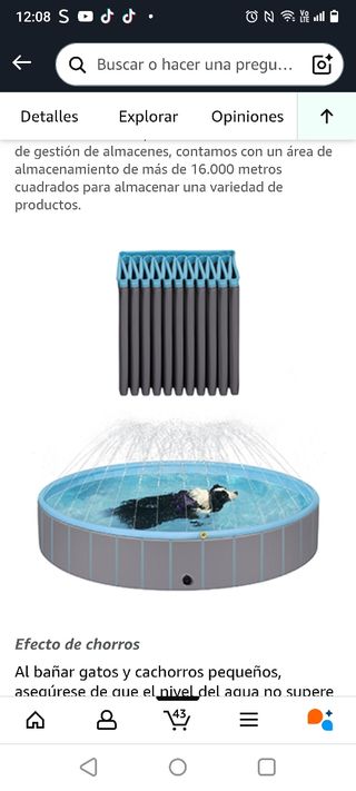 Piscina perro - refrescante
