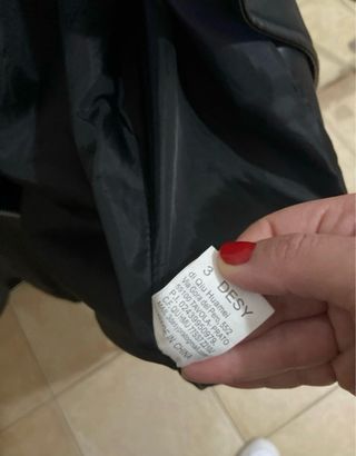 Giacca pelle nera nuova