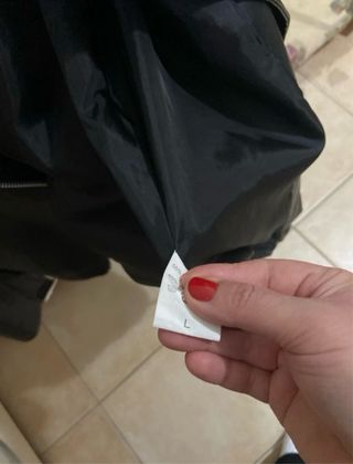 Giacca pelle nera nuova