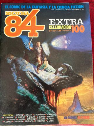 Comic Zona 84 antiguo original
