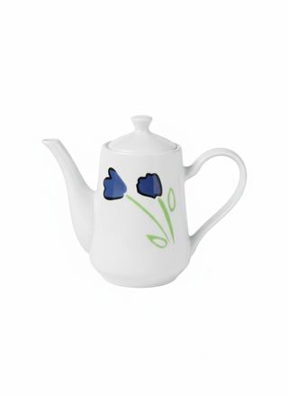 Juego de té en porcelana azul y blanco.