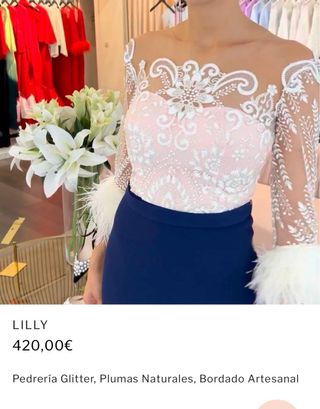 Vestido fiesta Silvia Navarro talla 36