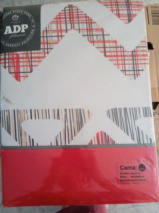 Sábanas cama 200 algodón rojas