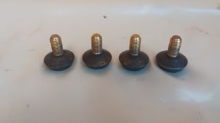 4 Piedini mobili vintage ottone