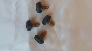 4 Piedini mobili vintage ottone