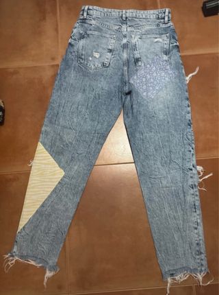 Jeans rotos parches - Vaqueros
