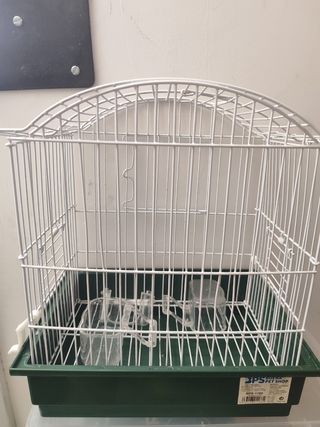 Jaula pajaros - Blanca y Verde