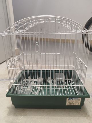 Jaula pajaros - Blanca y Verde