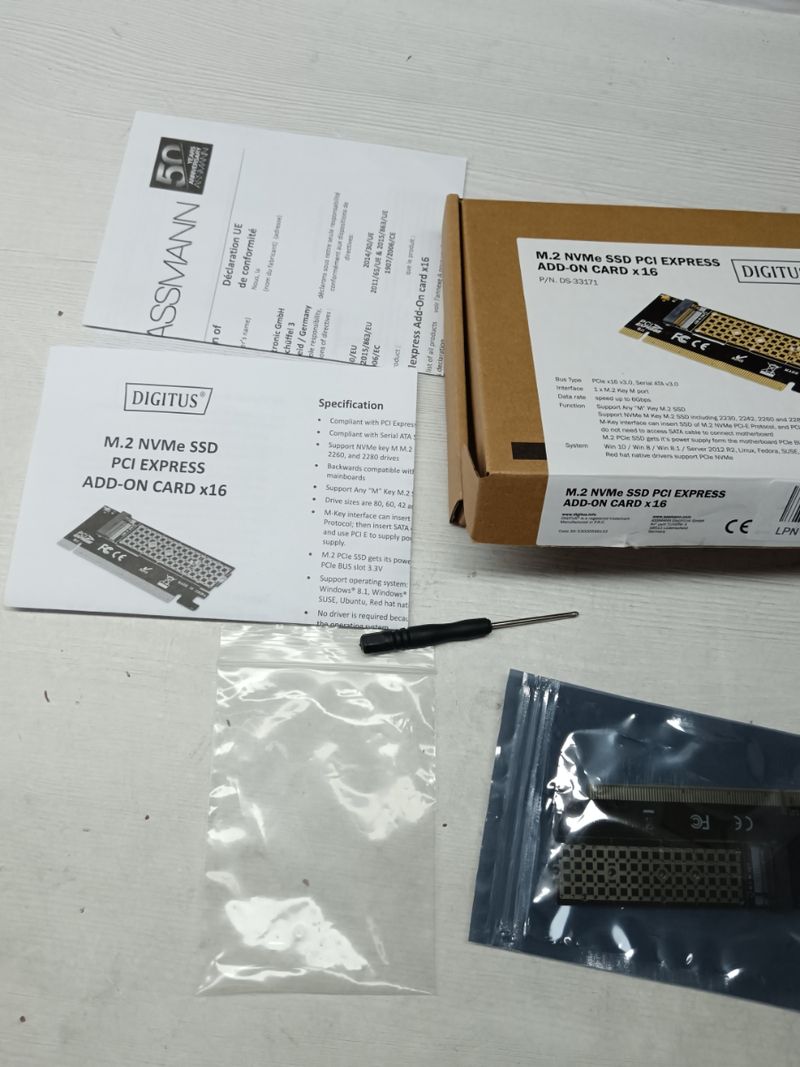 Tarjeta DIGITUS M.2 NVMe PCIe afbeelding 5