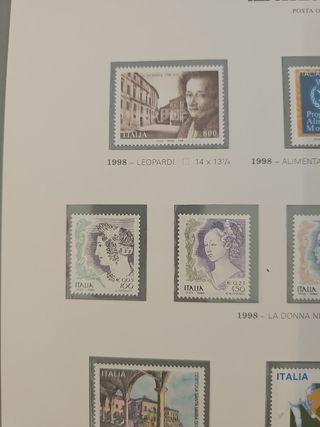 Francobolli Italia 1998: Tematici