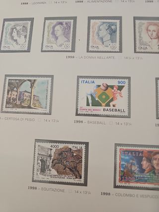 Francobolli Italia 1998: Tematici
