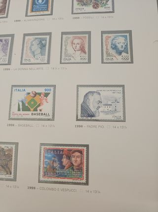 Francobolli Italia 1998: Tematici