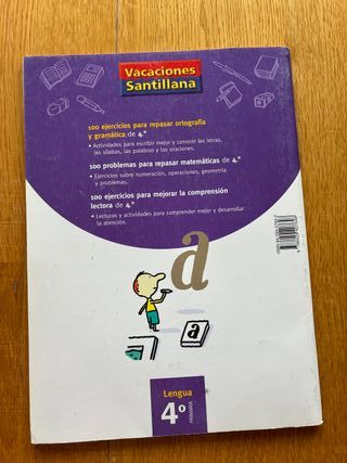 VACACIONES SANTILLANA 4 PRIMARIA 100 EJERCICIOS...