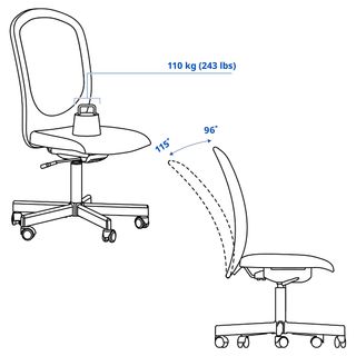 Mesa escritorio + silla oficina Ikea