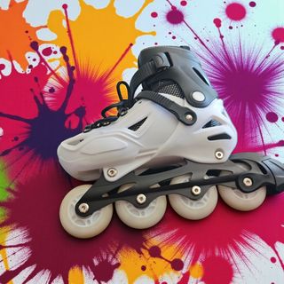 Patines linea blanco-negro Talla S (31-34)