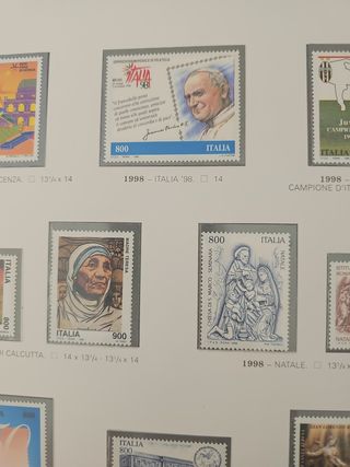 Francobolli Italia 1998: Lotto x10
