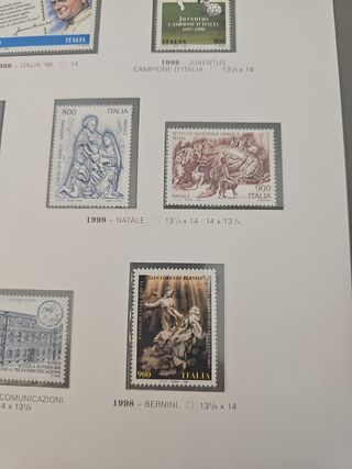 Francobolli Italia 1998: Lotto x10